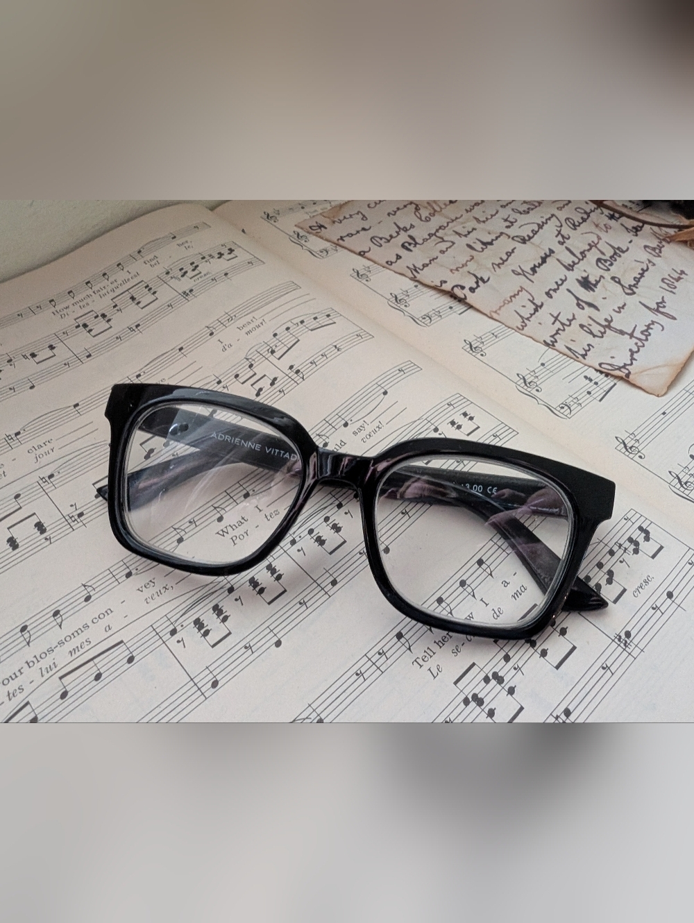 Adrienne Vittadini Black Frame Glasses